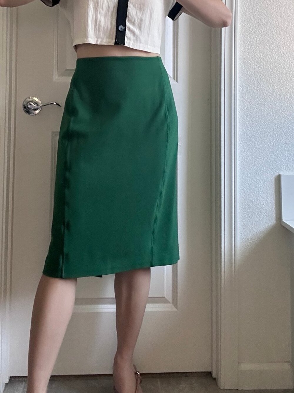 M.M. Lafleur Brand new Pencil Skirt size 12/XL-XXL Deep Green
